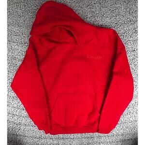 Comfrt Minimalist Hoodie Crimson Red XL New in Package Soft Pullover